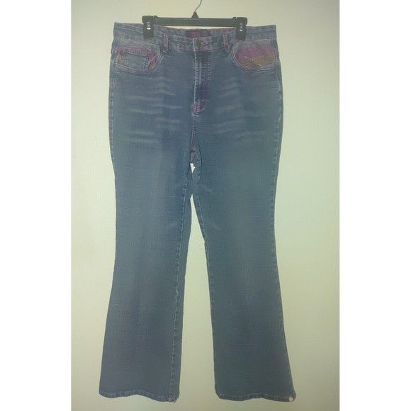 Crest Women's High-Rise Boot Cut Jeans Size 18/29 Five Pocket Design Stretch - Picture 2 of 8